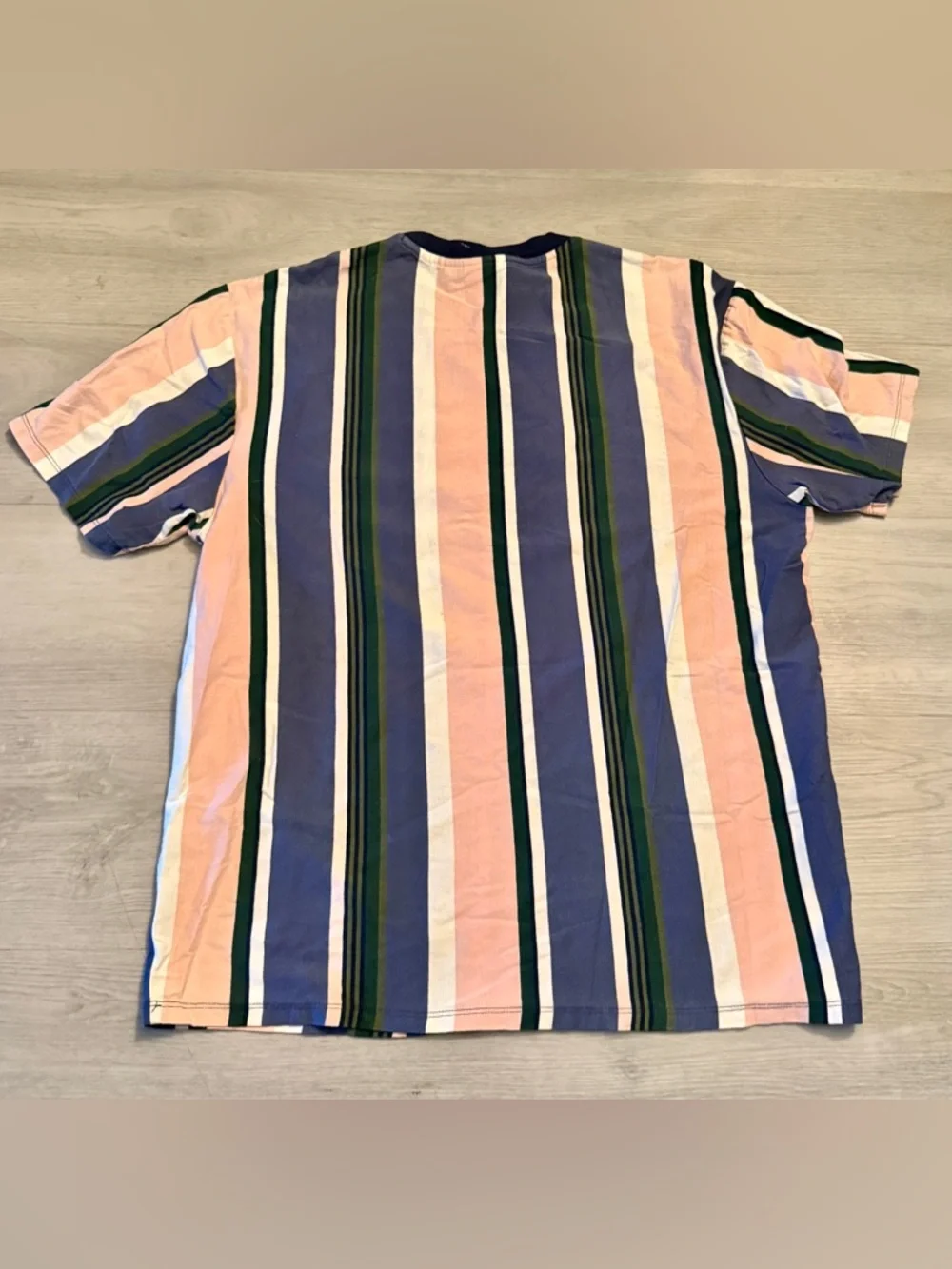 VTG Inspired Guess Jeans Tradition Eco Collection 90s Striped  T-Shirt Mens M - Picture 3 of 4